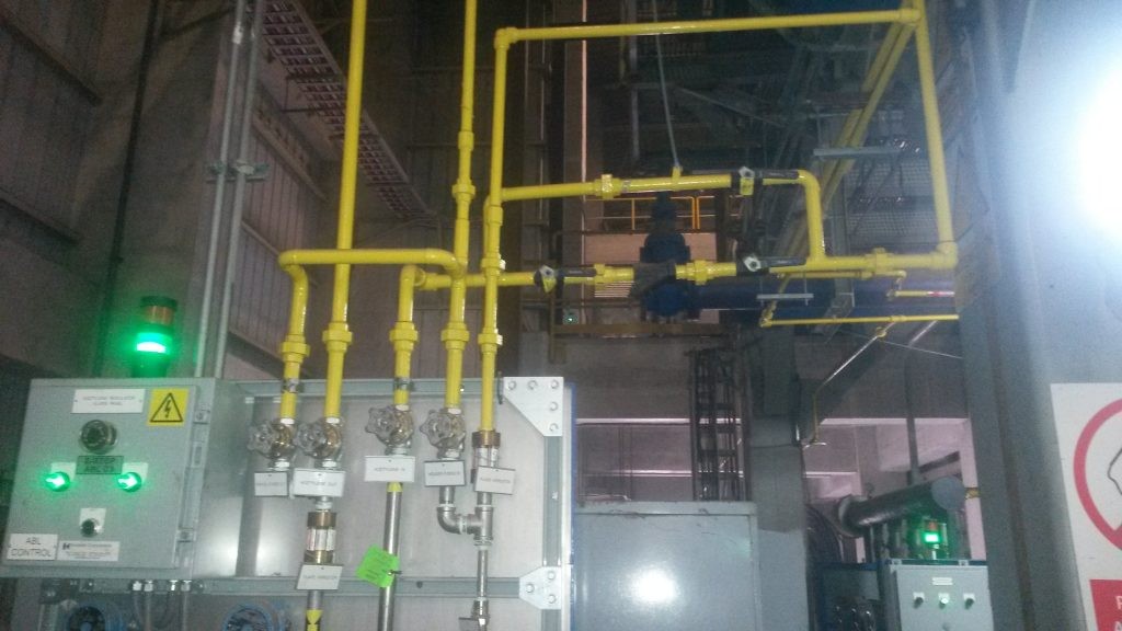 Líneas de gas industrial